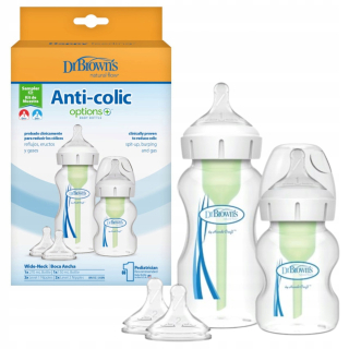 2X ANTIKOLICKÁ FĽAŠA DR BROWNA ŠIROKÉ MOŽNOSTI 150ML+ 270ML + ŠTEFKA